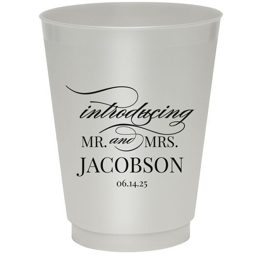 Introducing Mr and Mrs Colored Shatterproof Cups